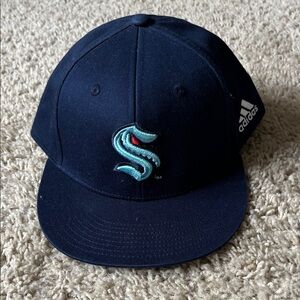 NHL Seattle Kraken Adidas Dark Blue Cap